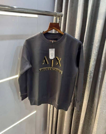 Arman i EXchange Dark Grey Embossed Logo Premium Sweatshirt
