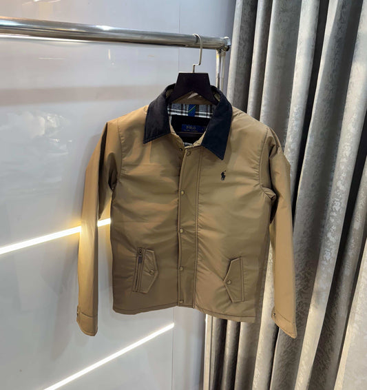 Ralph  Lauren Beige Classic Bomber Jacket