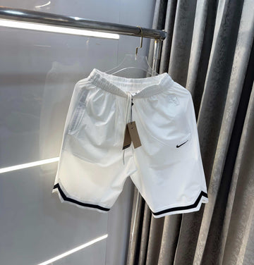 Nik e White Embroidery Logo Limited Edition Premium Shorts