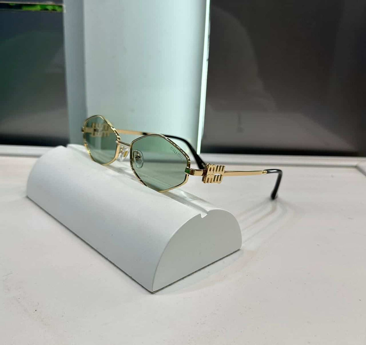 Miu Miu Designer Gold Green Premium Shade 478