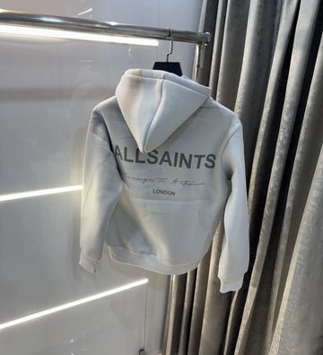 All Saints Grey Back Print Imported Hoodie