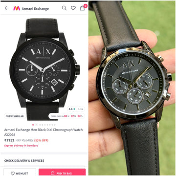 Armani E-Xchange Black