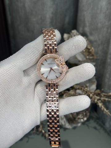 Gucci Copper White Premium Ladies watch
