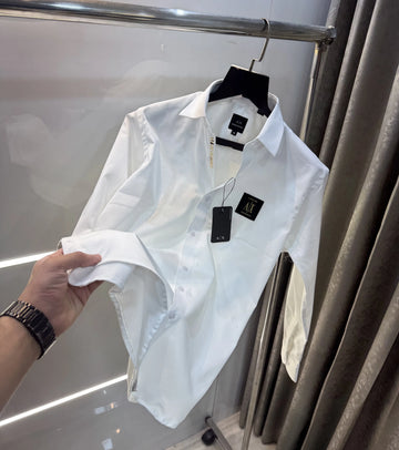 Arman i Exchange White Logo Work Premium Shirt