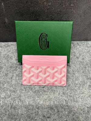 Goyard_Saint-Sulpice_Card_Holder_Case_Wallet_Pink_With_OG_Box_Pink