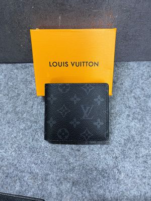 Louis_Vuitton_Signature_Canvas_Billfold_Black_Flower_Wallet_With_OG_Box_Black_Flower_60223