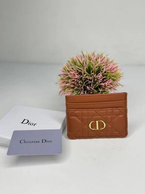 Christian_Dior_Caro_Freesia_Card_Holder_Case_Wallet_Caramel_With_Dust_Cover_Box_A5130_Caramel