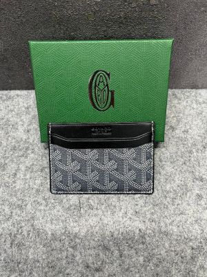 Goyard_Saint-Sulpice_Card_Holder_Case_Wallet_Grey_Black_With_OG_Box_Grey_Black