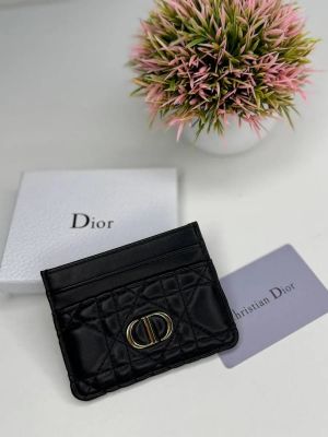Christian_Dior_Caro_Freesia_Card_Holder_Case_Wallet_Black_With_Dust_Cover_Box_A5130_Black