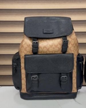 Coach_Unisex_Rivington_Backpack_Apricot_Black_Leather_With_Dust_Bag_059_Apricot_Black