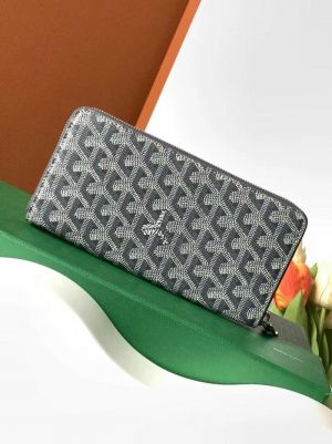 Goyard_GM_Matignon_Continental_Zip_Wallet_Grey_Goyardine_Coated_Canvas_With_OG_Box_Grey_60017
