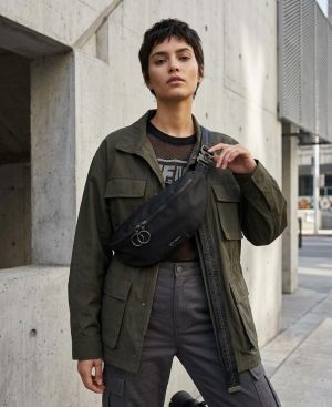Off-White Binder Nylon Waist Fannypack Track Belt Bag With Dust Bag (1955) Black Black Sale