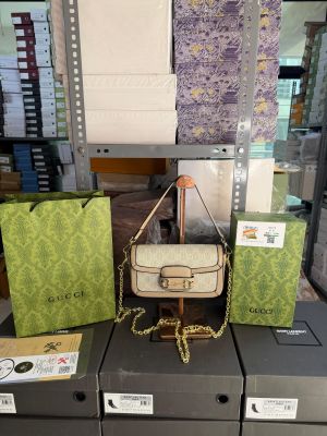 Gucci_Horse_Bit_GG_Monogram_Crossbody_Sling_With_OG_Box_Dust_Bag_88228_Beige