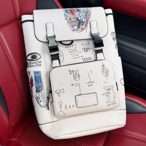 Coach_X_Jean-Michel_Basquiat_Leather_Backpack_High_Quality_With_Dust_Cover_&_Carry_Bag_W69120