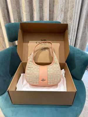 Coach_Carmen_Shoulder_Bag_With_OG_Box_Dust_Bag-6812-14_Light_Pink_Cloth
