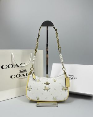 Coach_Teri_Shoulder_Bag_Signature_Canvas_Yellow_White_Color_With_OG_Box_Dust_&_Cover_M58518