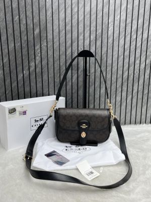 Coach_Turnlock_Hadley_Brown_Black_Shoulder_Crossbody_Bag_With_OriginalBox_Brown_Black
