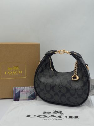 Coach_Small_Jonie_22_Half-Moon_Leather_Shoulder_Bag_In_Signature_Canvas_&_Black_2088