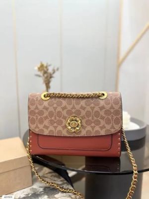 Coach_CC_Signature_Rivet_Parker_18_Shoulder_Bag_Caramel_With_OG_Box_&_Dust_Cover_28033