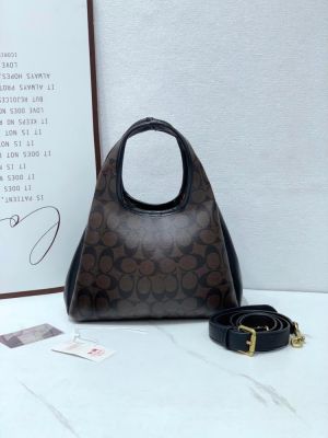 Coach_Lana_Shoulder_Bag_Old_Flower_Black_Leather_With_OG_Box_&_Dust_Cover_CM545