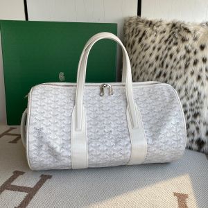 Goyard_Barrel_40_Sports_Bag_In_the_White_Colorway_Mini_Duffle_With_Dust_Cover_White