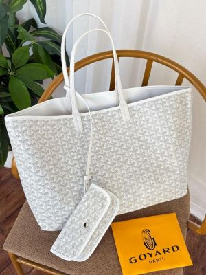 Goyard Saint Louis PM Tote Bag Dark White With A Detachable Pouch With Dust Cover