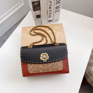 Coach_CC_Signature_Rivet_Parker_18_Shoulder_Bag_Black_With_OG_Box_&_Dust_Cover_28033