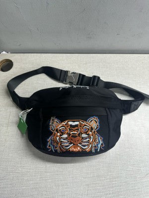 Kenzo Waist Nylon Pouch Track Belt Bag Signature With Dust Bag (K131 Black Purple White) Sale