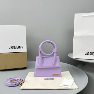 Jacquemus Le Chiquito Noeud Bag With OG Box Dust Bag & Extra Sling Belt (Purple - 665)