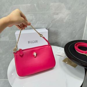 Bvlgari Serpenti Forever Clutch Plum Fushia Pink With OG Box & Dust Bag 837 Plum Fushia Pink