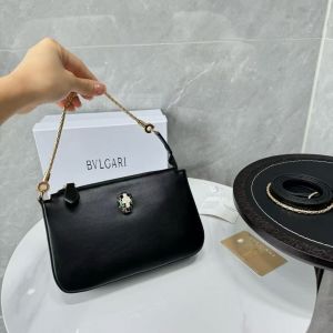 Bvlgari Serpenti Forever Clutch Black With OG Box & Dust Bag 837 Black