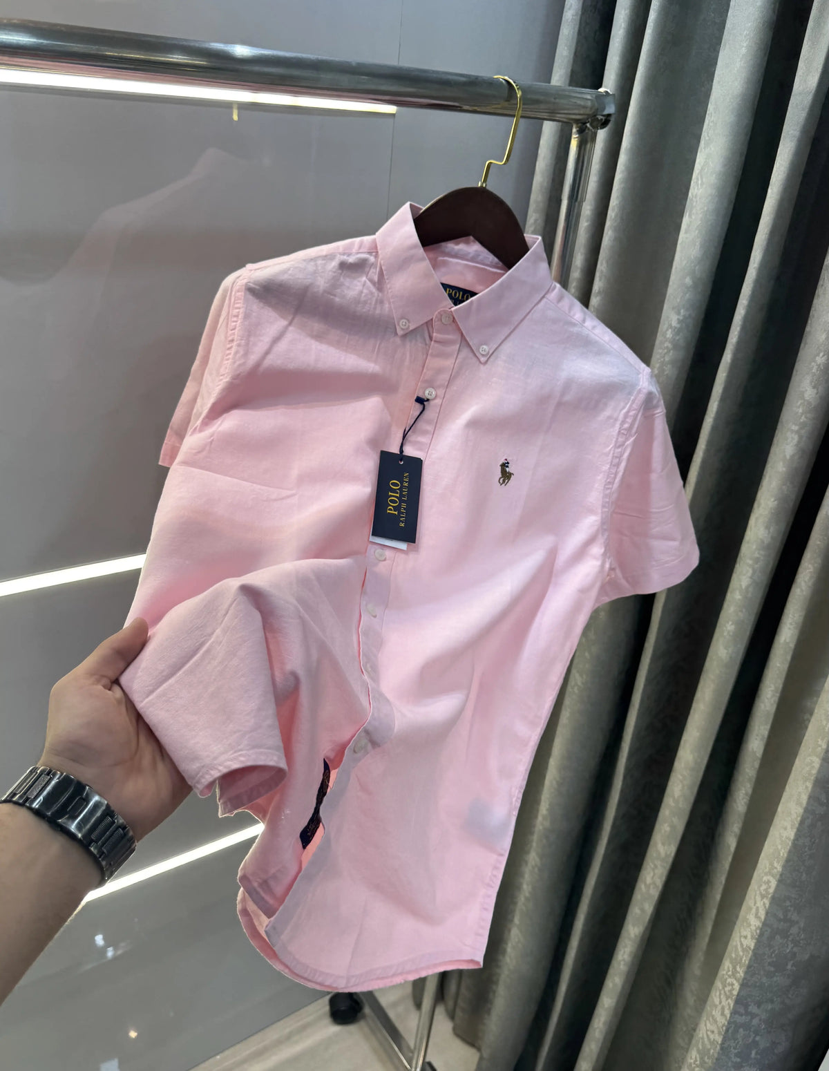 Ralph  Lauren Pink Premium Linen Shirt