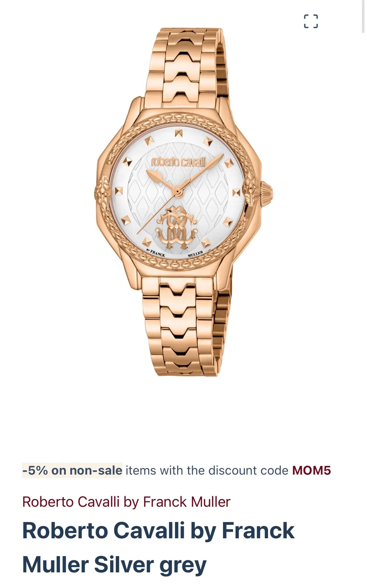 Roberto Cavalli by FranckMuller Silver grey