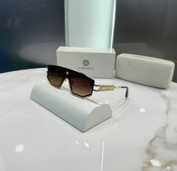 Versac e Gold Brown Metal Premium Shades 9995