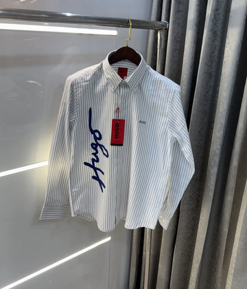 Hugo Boss Grey Logo Work Premium Shirt