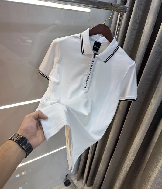 Arman i Exchange White Imported Polo T-Shirt