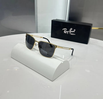 RayBan Gold Black Premium Shades 2825
