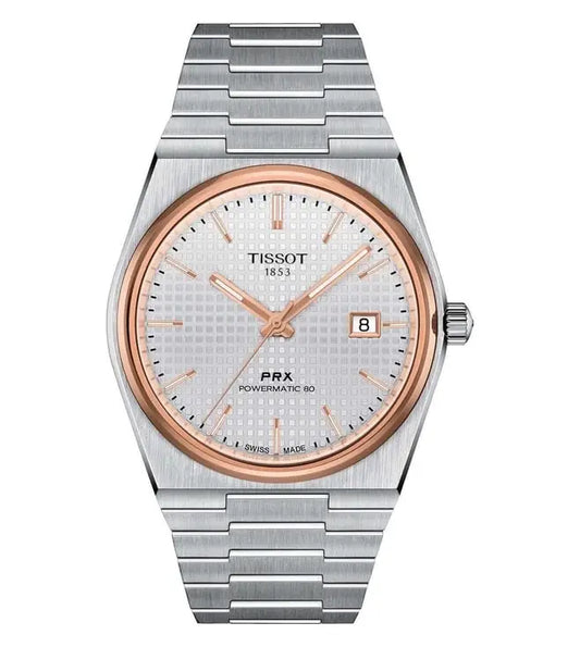 Tissot PRX PowerMatic 80 Rosegold Bazel