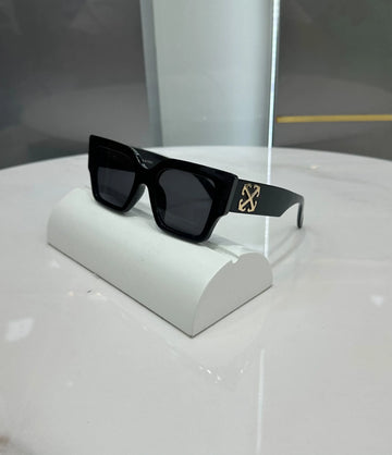 Off Whit e All Black Big Premium Shades 1128