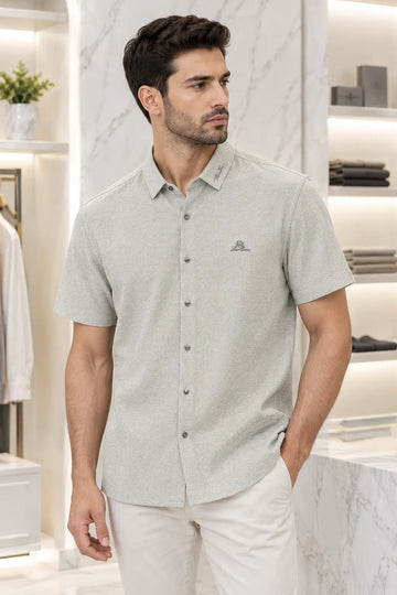 Lor o Piana Beige Imported Luxury Shirt