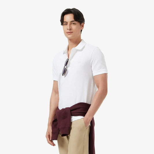 Lacost e White Embroidery Logo Premium Polo T-Shirt