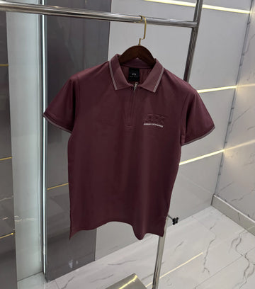 Arman i Exchange Milange Embossed Logo Premium Polo T-shirt With Box