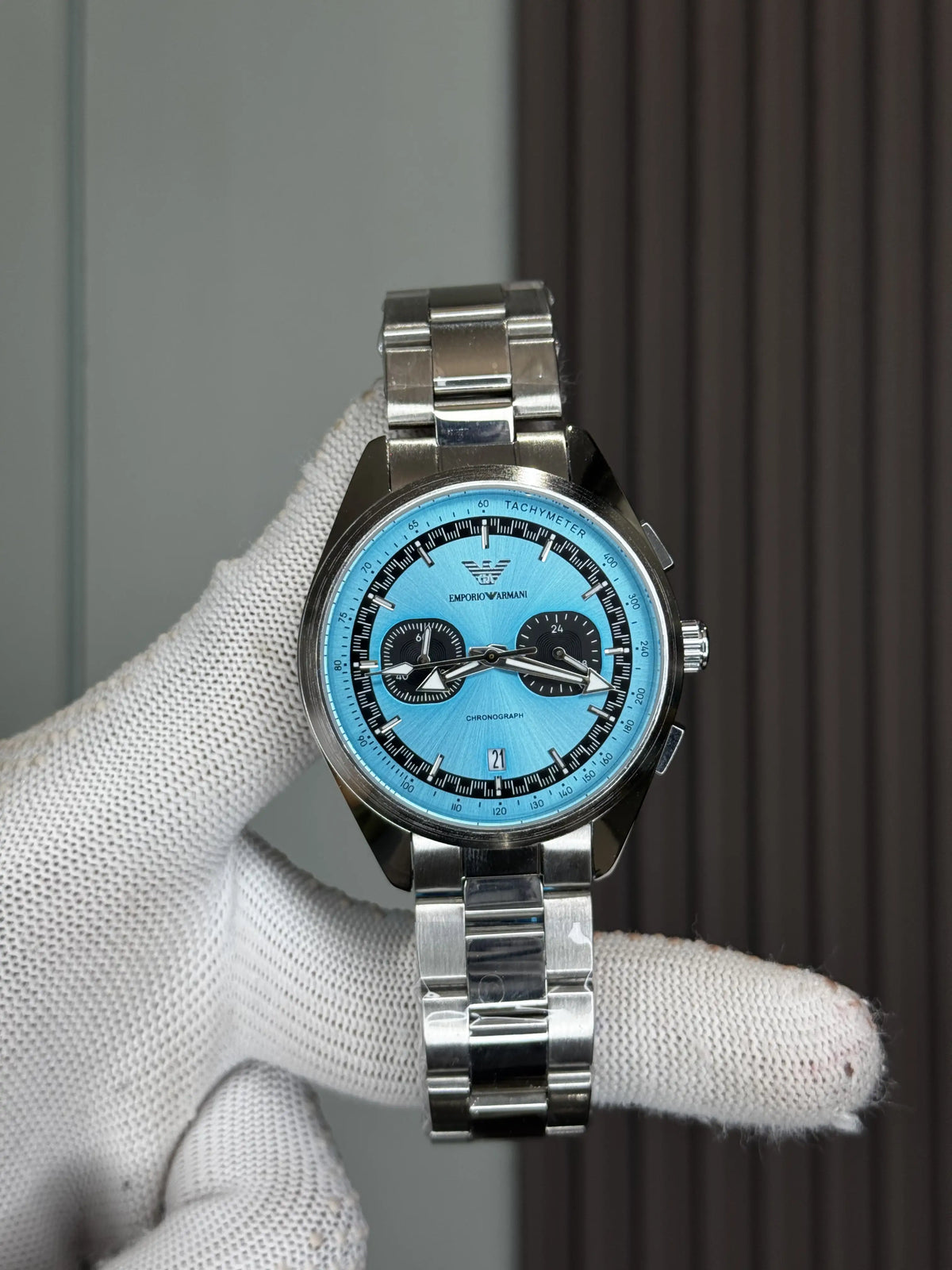 Emporio Arman i Racer Tiffany Blue Premium Chronograph Watch