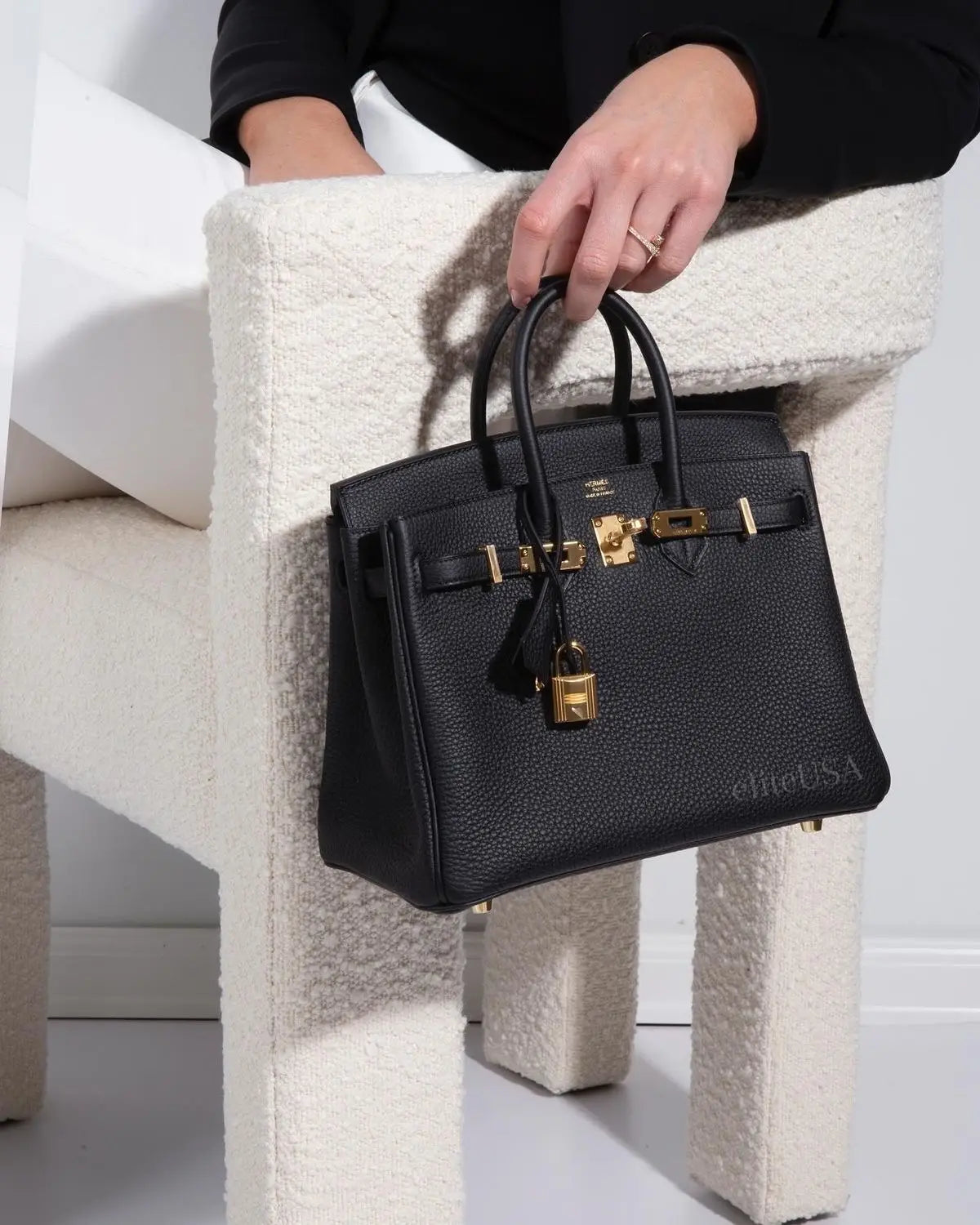 Hermez BIRKIN 30 CM BLACK TOGO LEATHER WITH GOLD HARDWARE Og Box And All Accesories1015