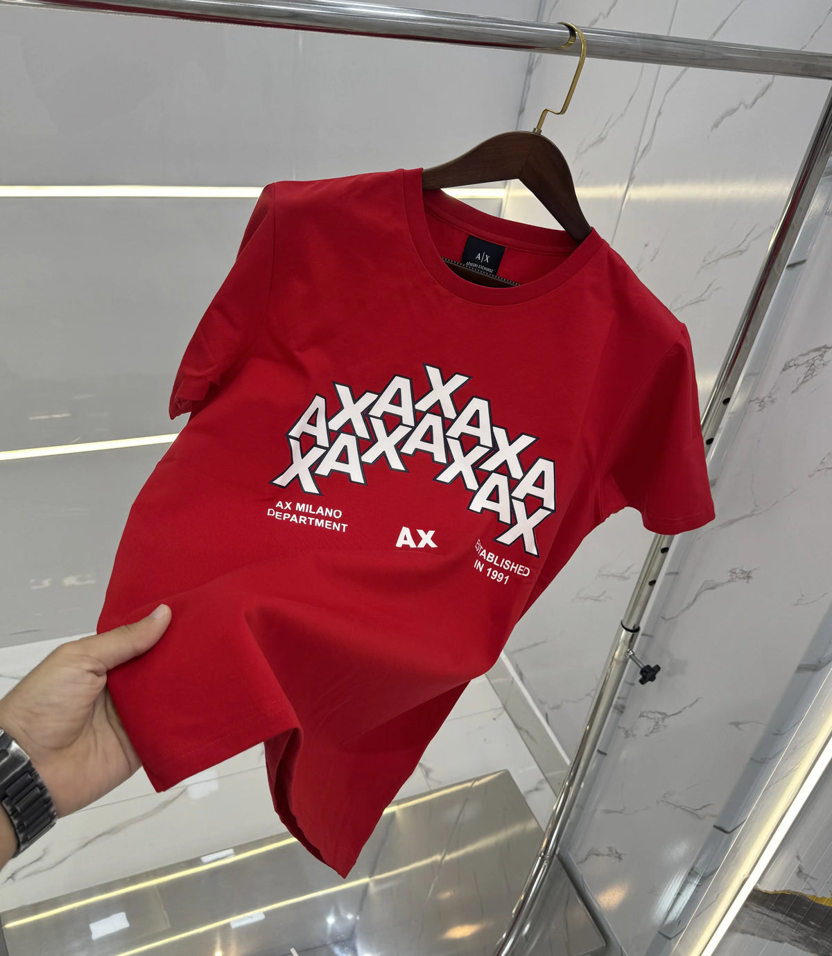 Arman i Exchange Red Logo Work Premium T-Shirt