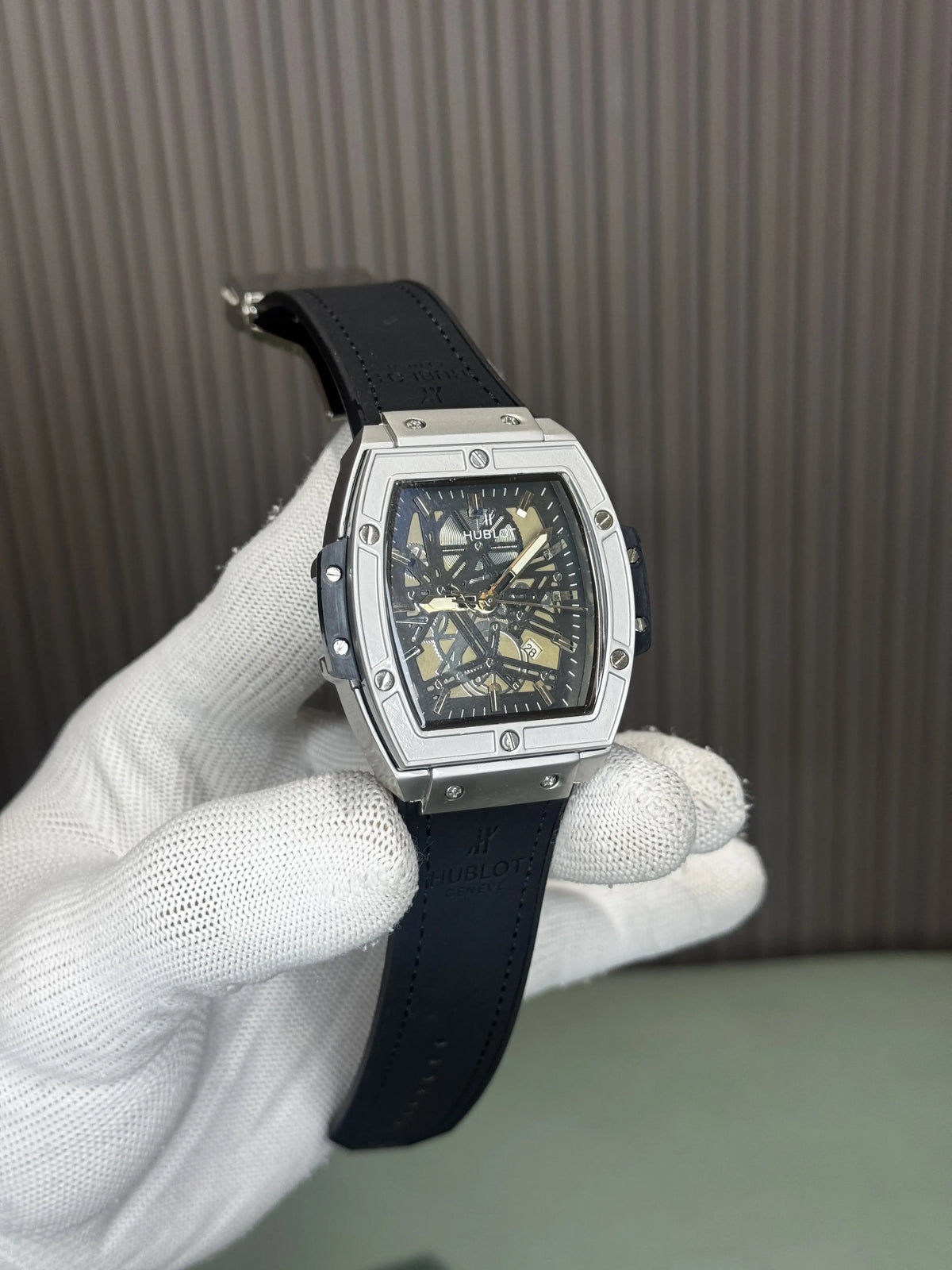 Hublo t Big Bang Silver Black Quartz Premium Watch