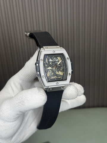Hublo t Big Bang Silver Black Quartz Premium Watch