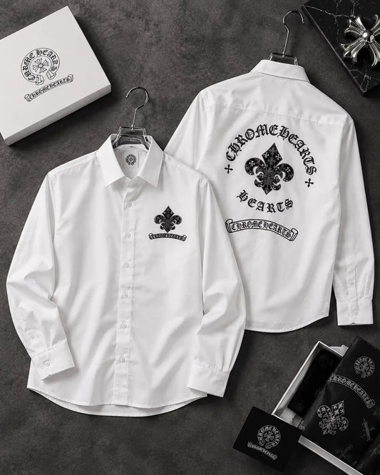 Chrome Hearts White Logo Work Premium Shirt