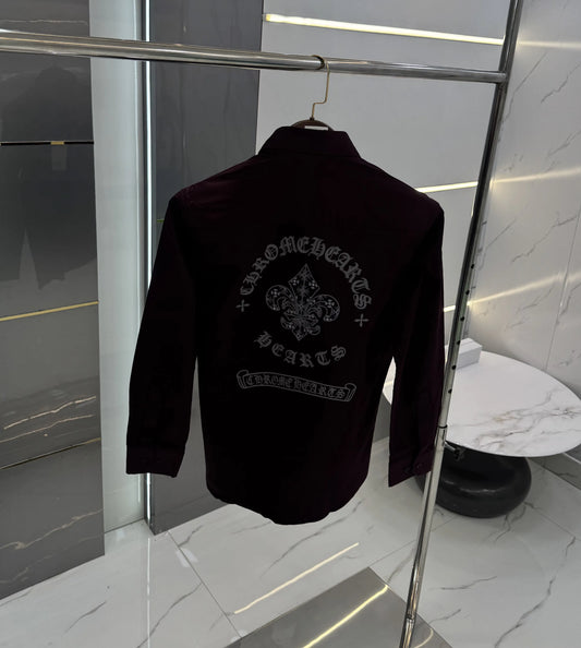 Chrome Hearts Wine Logo Work Premium Shirt