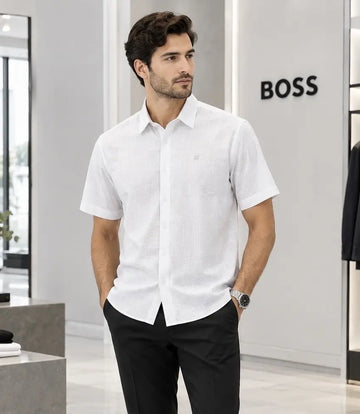 Hugo Boss Grey Knitted Premium Shirt